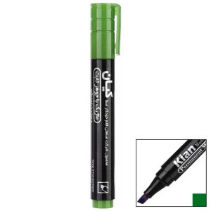 ماژیک کیان جوهر ثابت سبز مدل نوک تخت