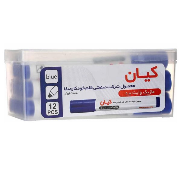 ماژیک کیان جوهر ثابت آبی مدل نوک گرد
