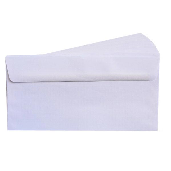 پاکت نامه ملخی سفید لبه چسب دار سایز 22 در 11